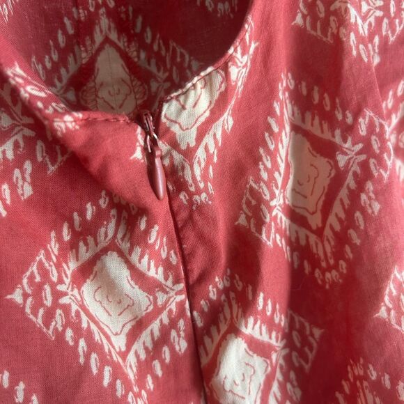 Zara Red Diamond Pattern Jumpsuit M - Picture 14 of 15